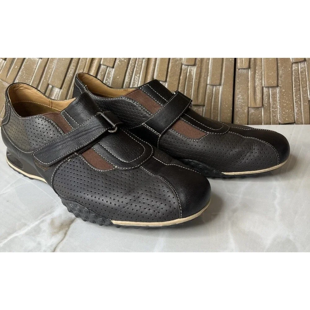 COLE HAAN N!ke Air C06080 Brown Leather Casual Shoes Mens Size US 9.5 M Sneakers